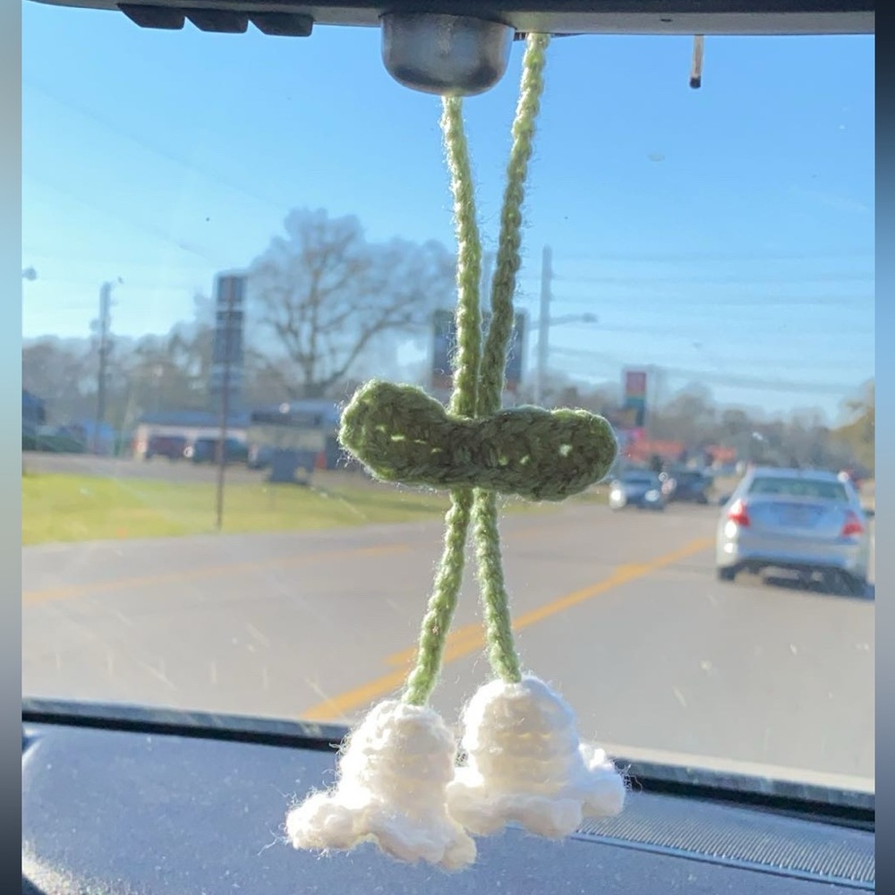 Handmade Bellflower Car Hanger (Multiple Color Options)